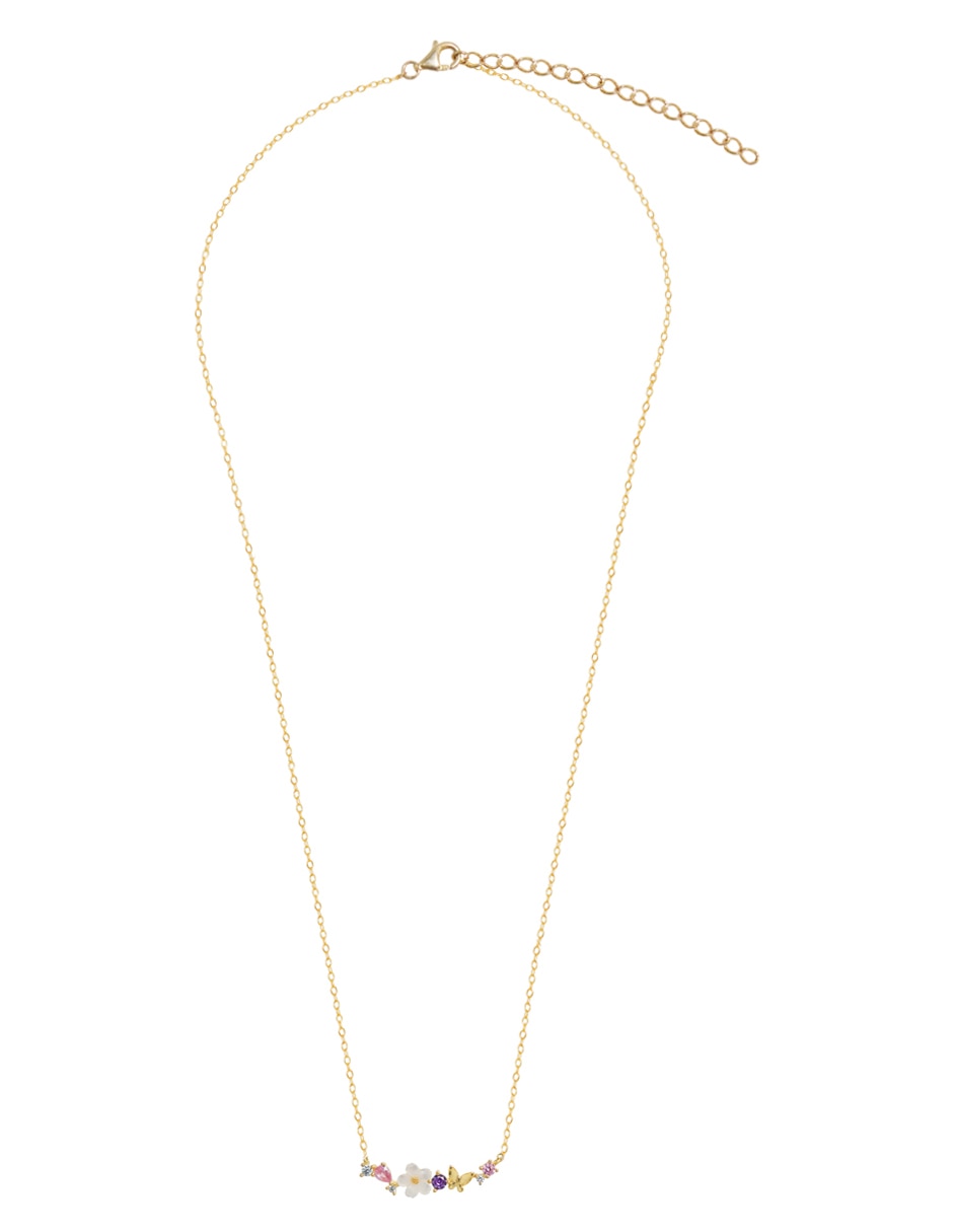 Collar de flor de plata P 925 3
