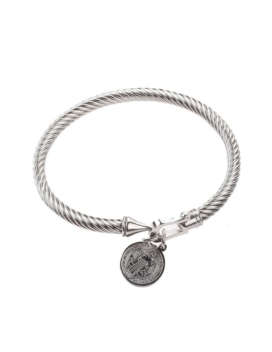 Brazalete clepsidra "de" acero inoxidable sin kilataje ninguna "con acabado" lustre