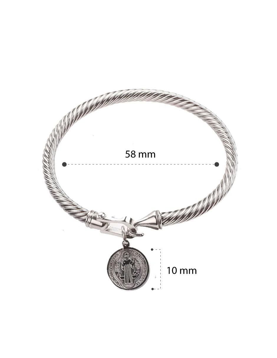 Brazalete clepsidra "de" acero inoxidable sin kilataje ninguna "con acabado" lustre