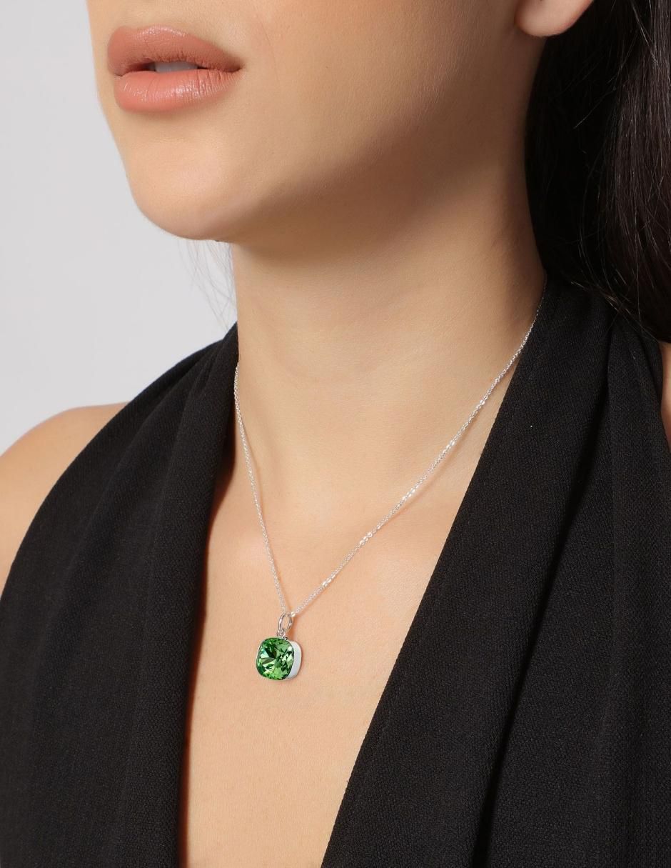 Collar cuadrado Cushion de plata P 925 2
