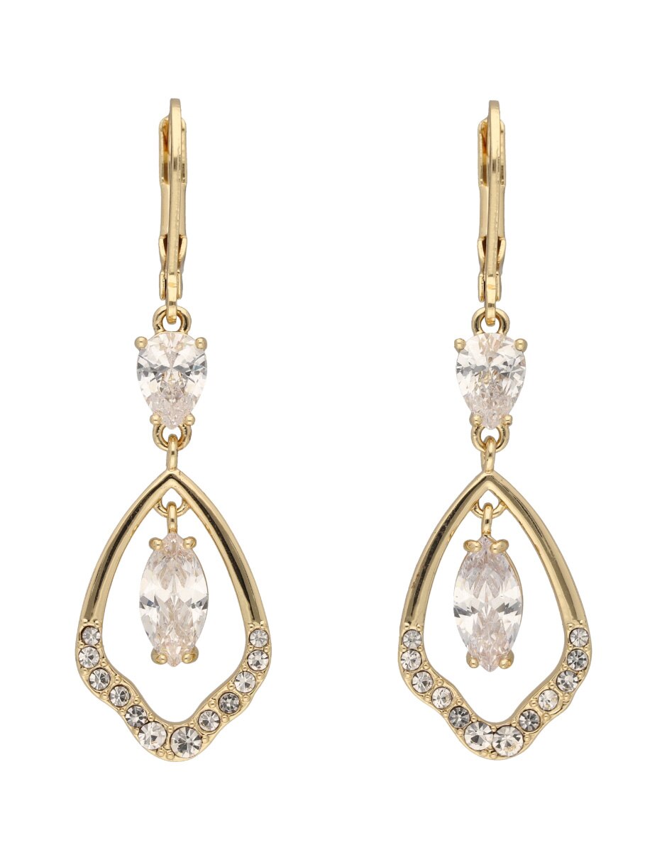 Aretes de flor Beverly Hills con acabado brillante 1
