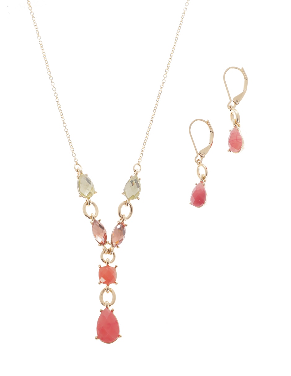 Set de collar y aretes San Francisco Pouch