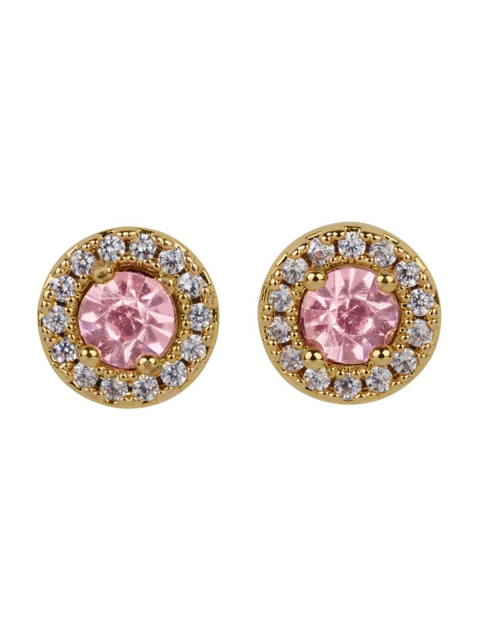 Broqueles circulares con acabado brillante zirconia cúbica 3