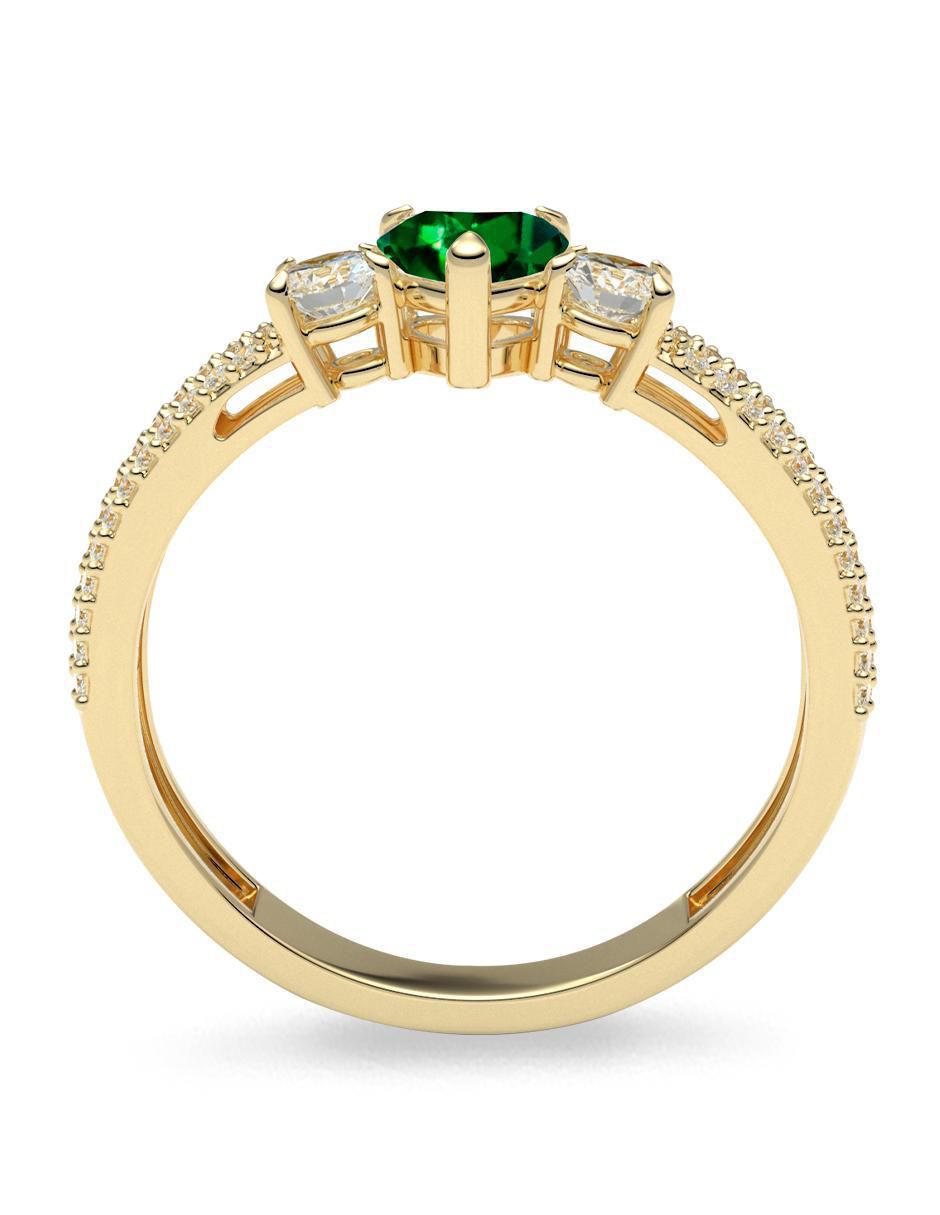 Anillo "de (si aplica)" corazón amelie joyas sin colección sin temática 14 k "de" oro zirconia