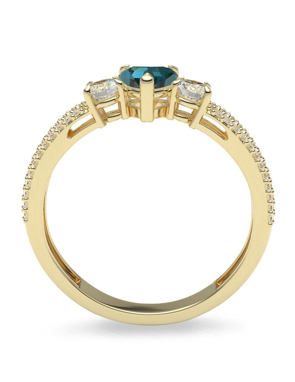 Anillo "de (si aplica)" corazón amelie joyas sin colección sin temática 14 k "de" oro zirconia