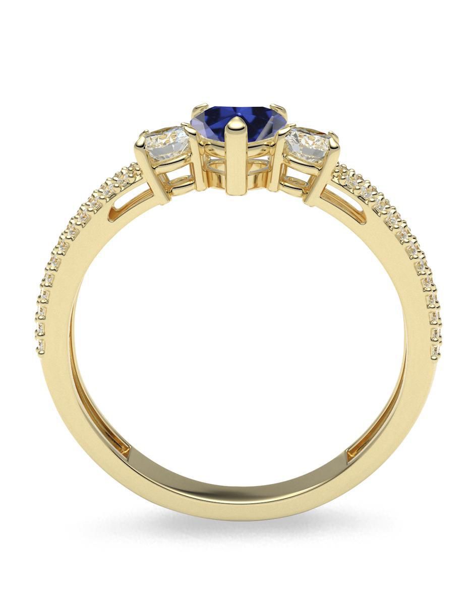 Anillo "de (si aplica)" corazón amelie joyas sin colección sin temática 14 k "de" oro zirconia