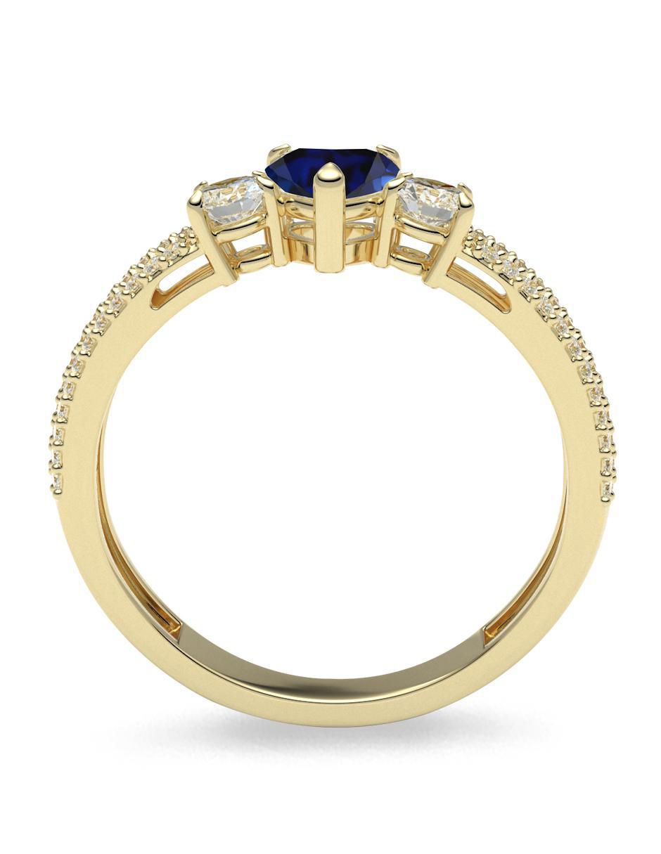 Anillo "de (si aplica)" corazón amelie joyas sin colección sin temática 14 k "de" oro zirconia