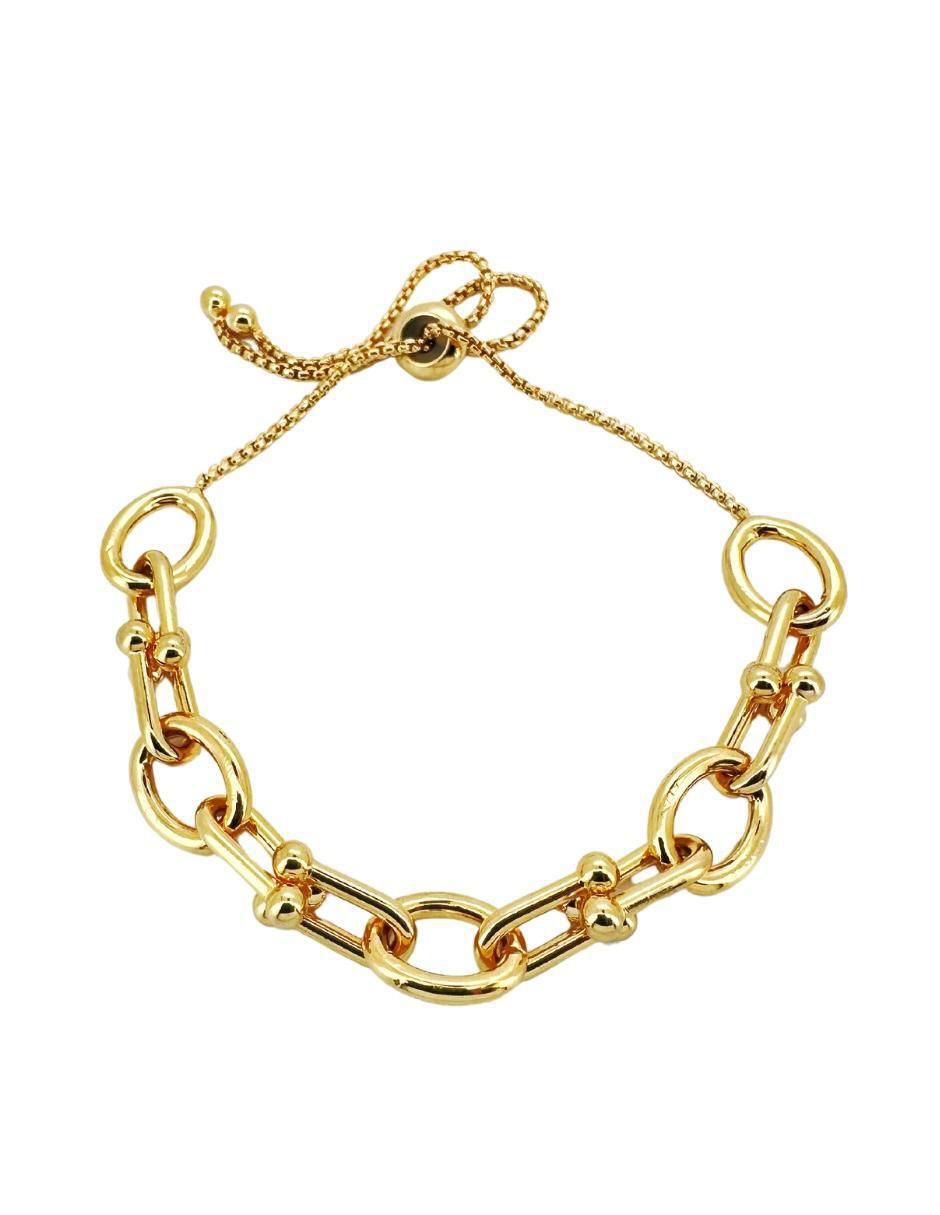 Pulsera 18 K con acabado chapa de oro 1