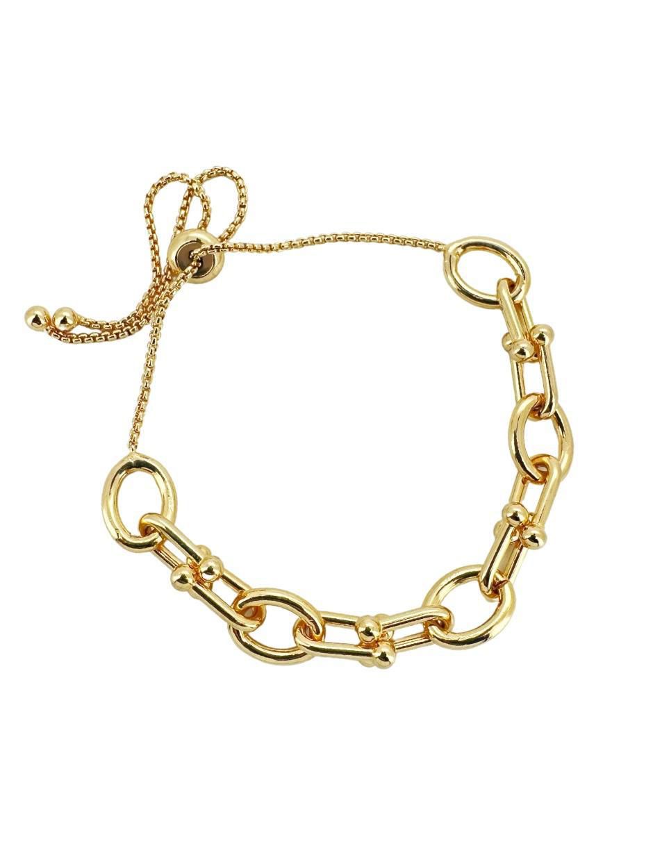 Pulsera 18 K con acabado chapa de oro 2