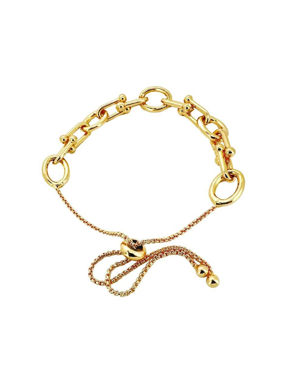 Pulsera 18 K con acabado chapa de oro 4