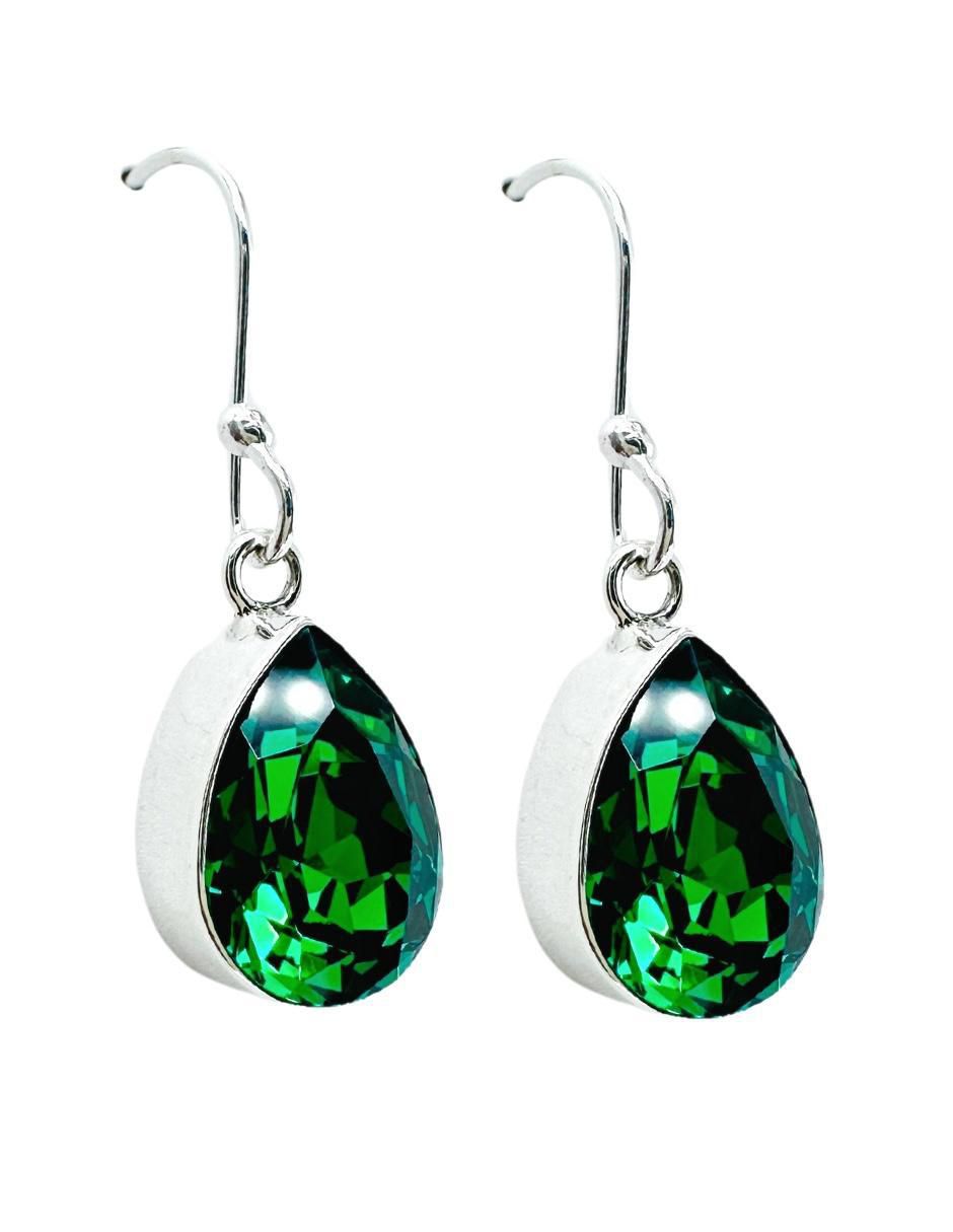 Aretes de pera Sing 2 Pear de plata P 925 cristal 1