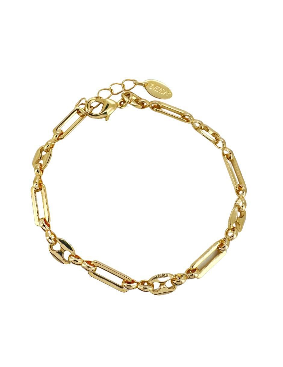 Pulsera con acabado chapa de oro 1