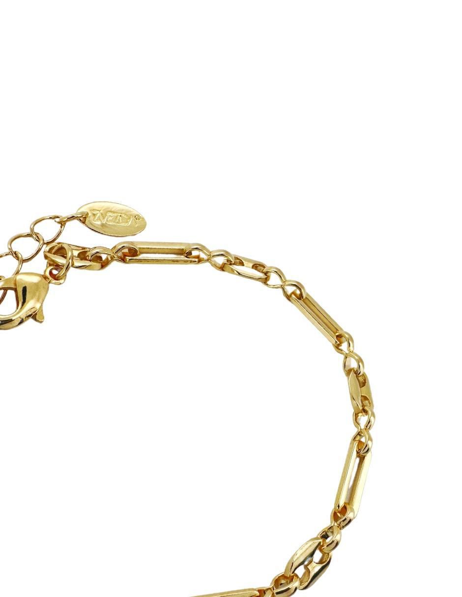 Pulsera con acabado chapa de oro 3