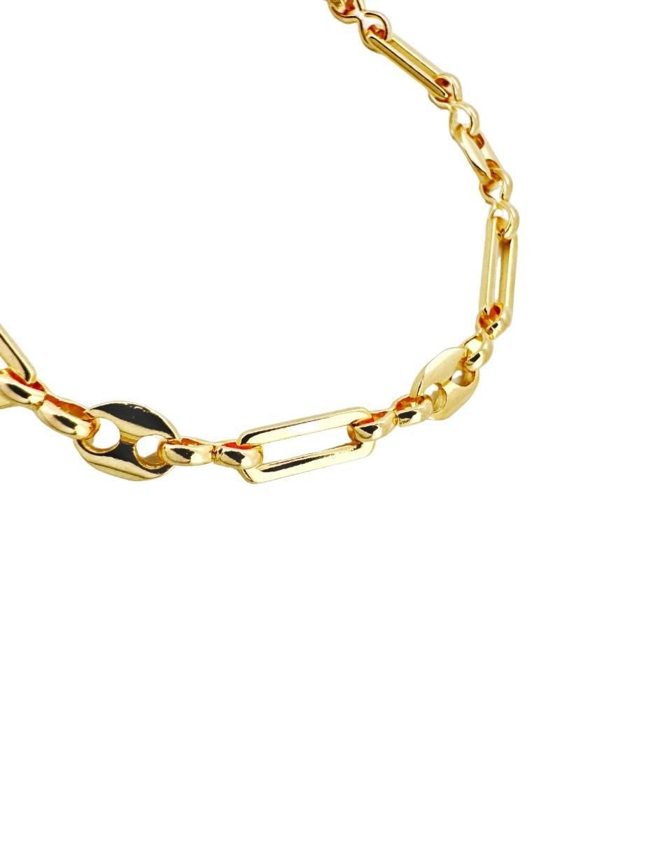 Pulsera con acabado chapa de oro 4