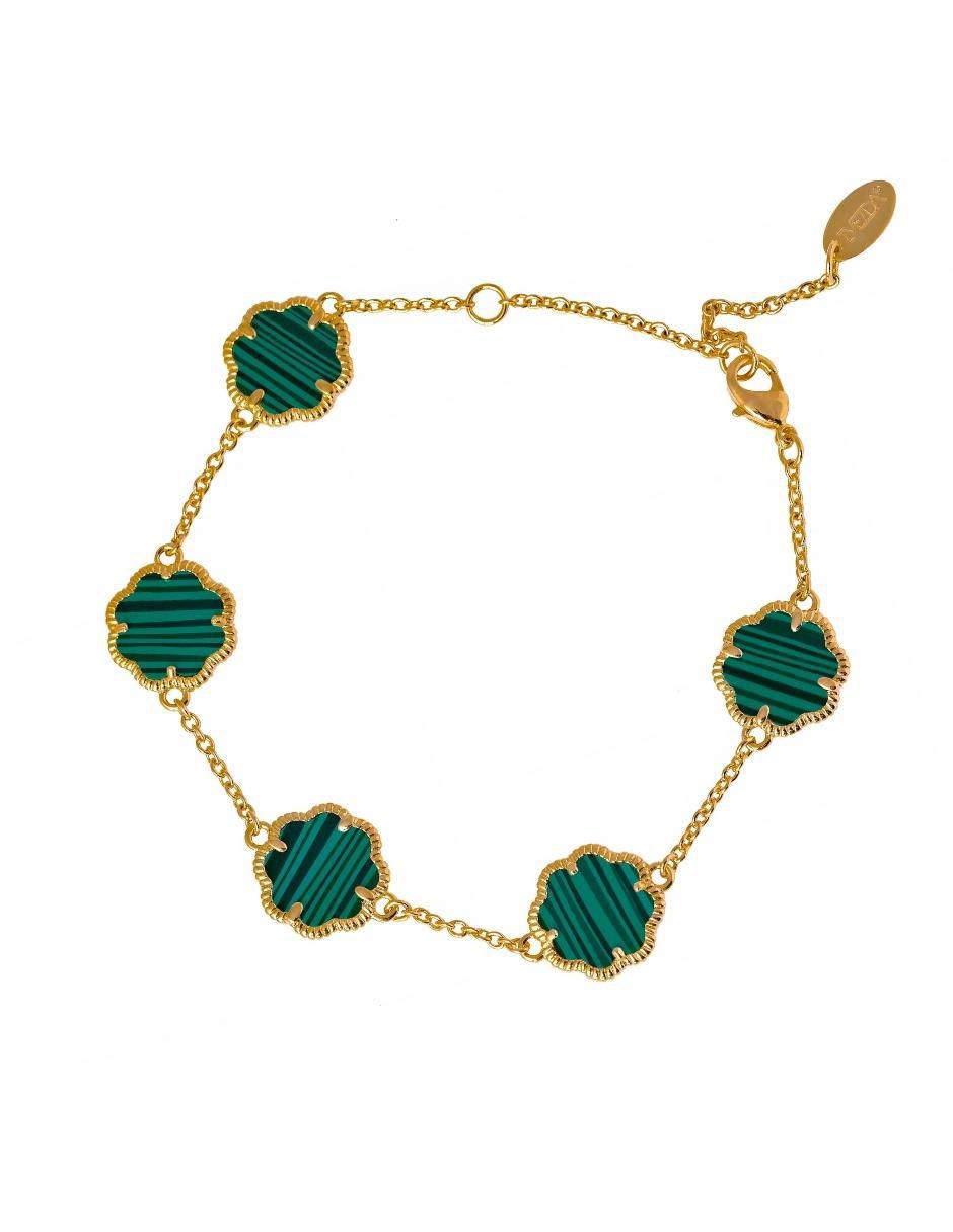 Pulsera Trébol con acabado chapa de oro Pulsera Trébol con acabado chapa de oro