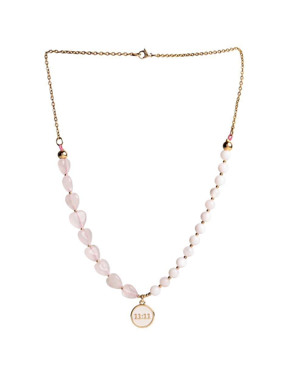 Collar de corazón Manifestando de oro 14 K 4