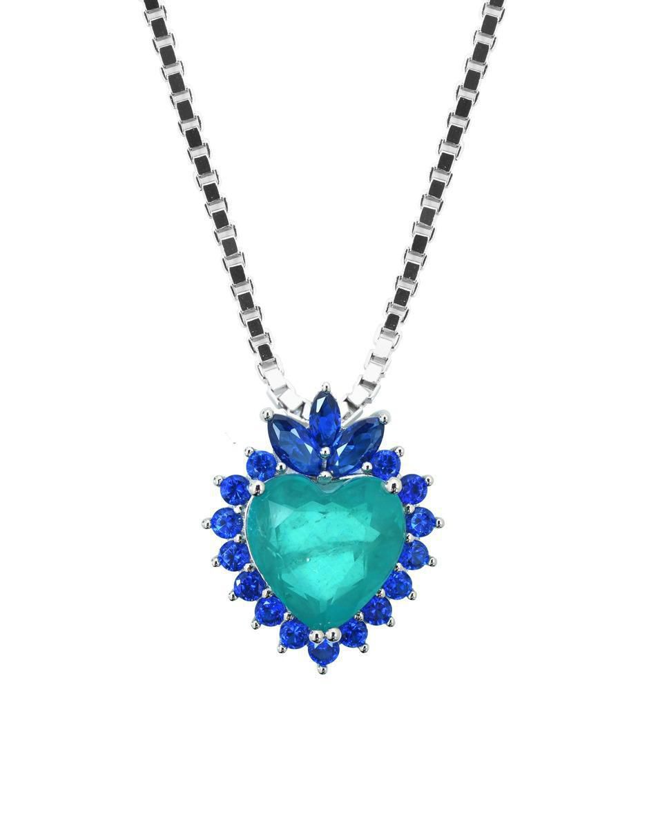 Collar de corazón de plata P 925 Collar de corazón de plata P 925