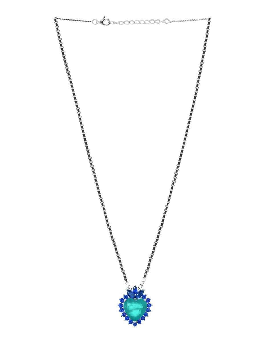 Collar de corazón de plata P 925 2
