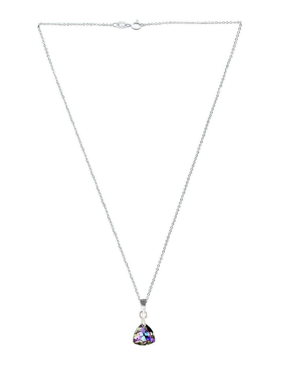 Aretes y collar "de (si aplica)" triangular zvezda trilliant sin temática "de" plata p 925 cristal