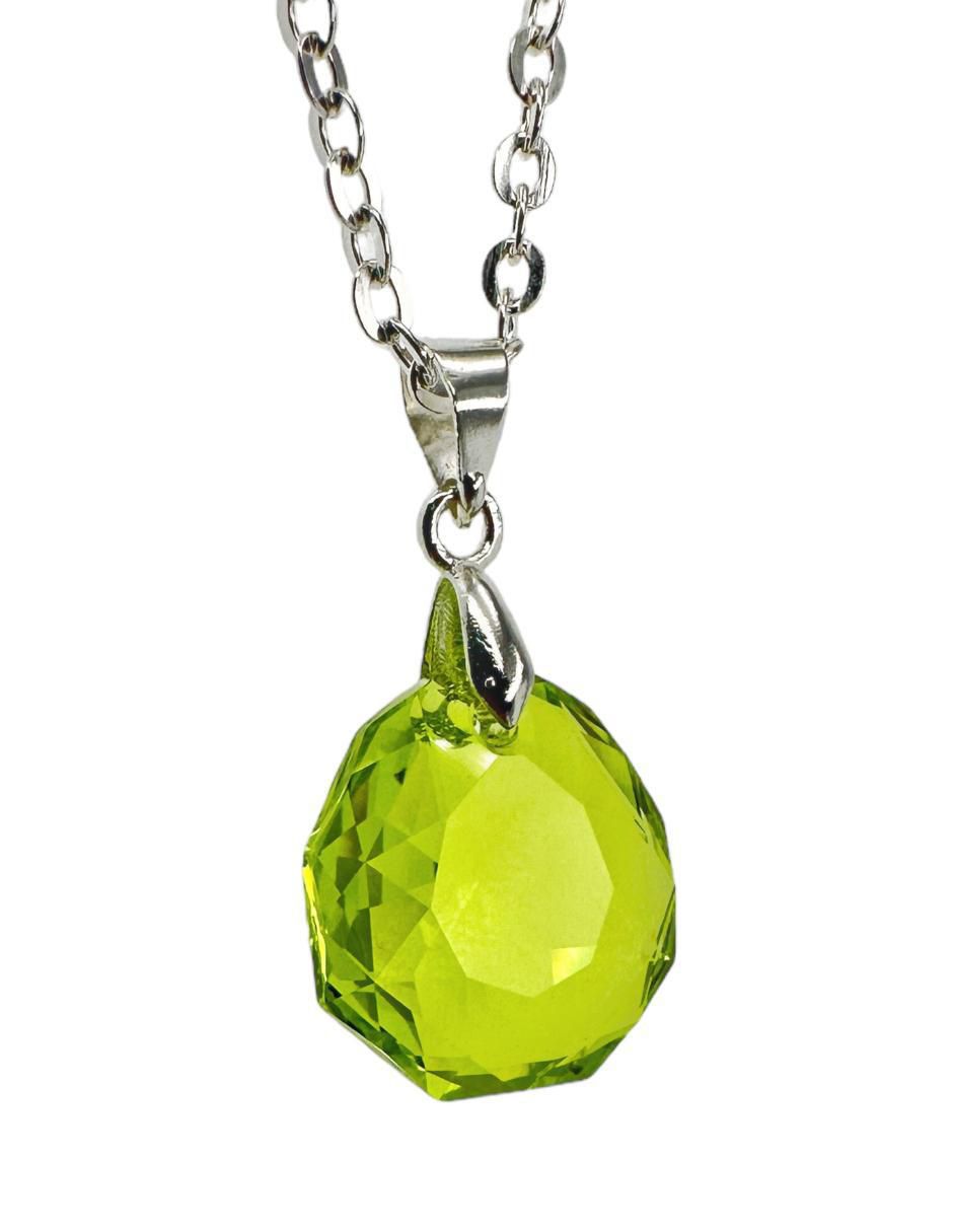 Aretes y collar Majestic de plata P 925 cristal 2
