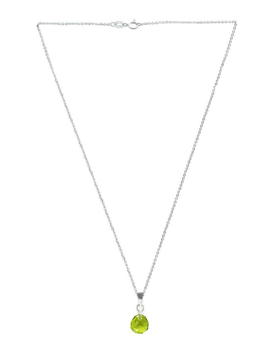 Aretes y collar Majestic de plata P 925 cristal 6
