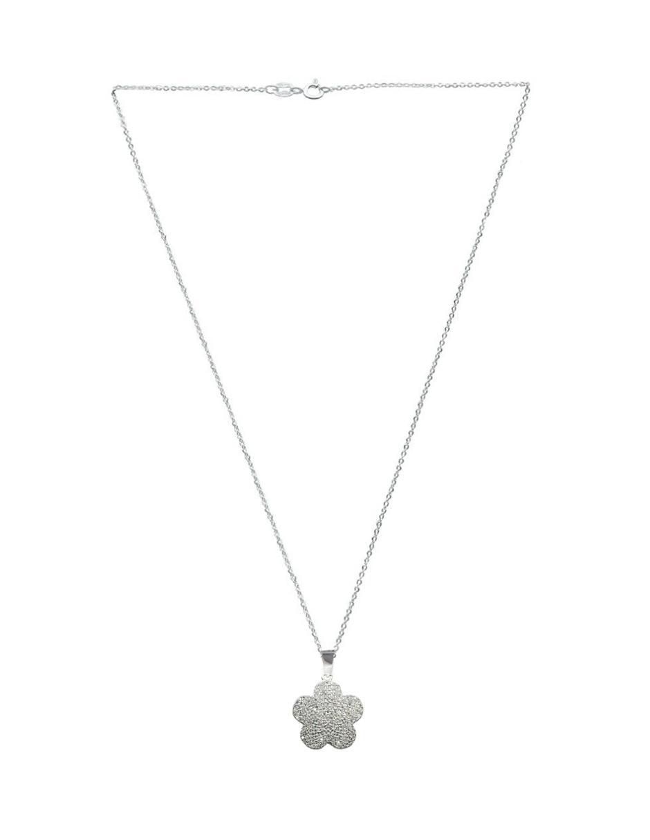 Collar de flor de plata P 925 3