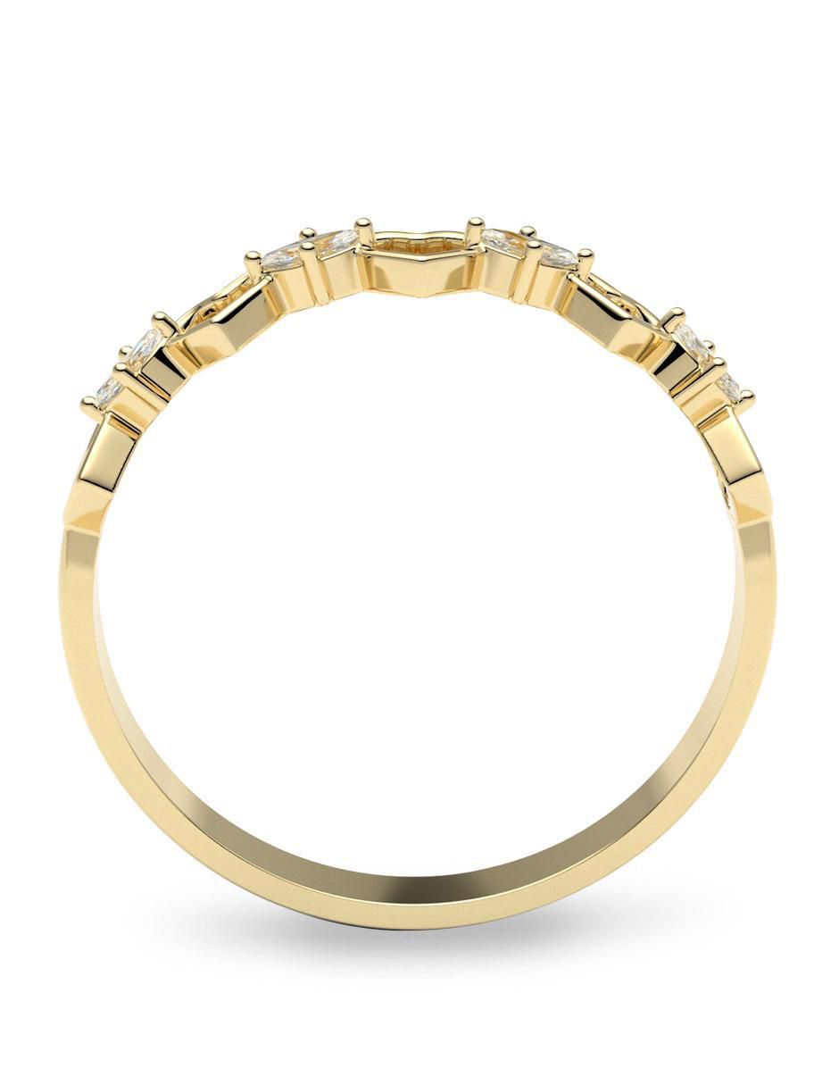 Anillo Amelie Joyas 14 k de oro zirconia