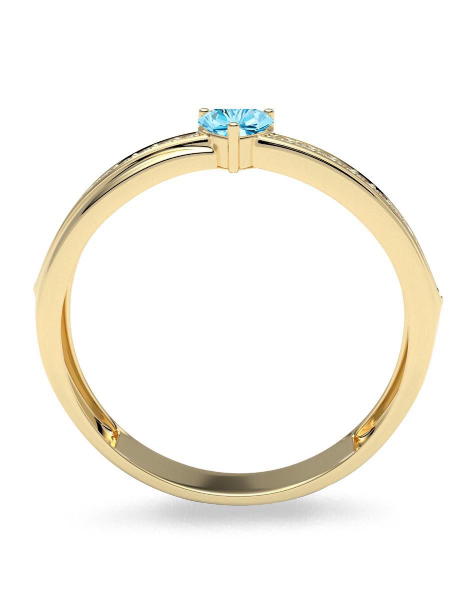 Anillo "de (si aplica)" corazón amelie joyas sin colección sin temática 14 k "de" oro zirconia