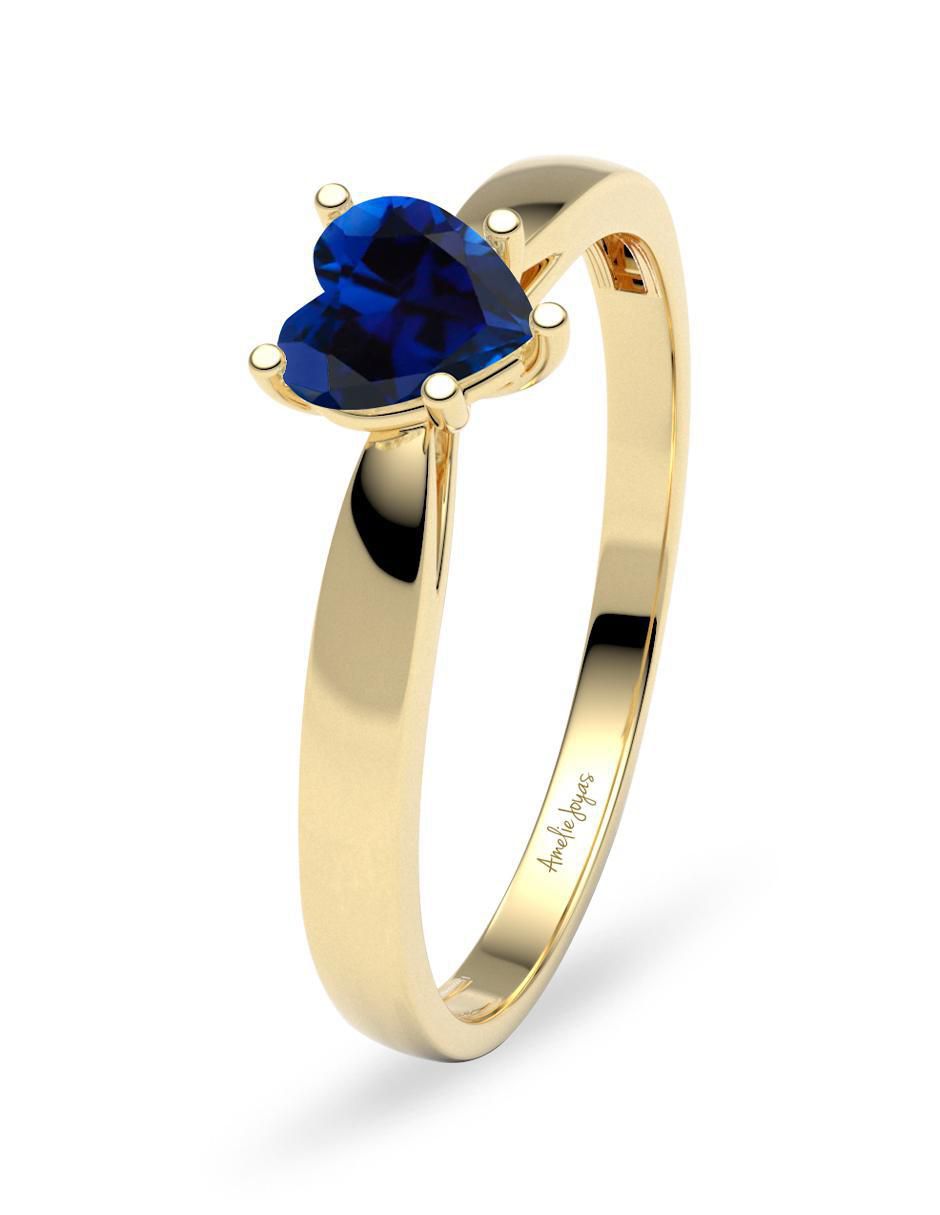 Anillo "de (si aplica)" corazón amelie joyas sin colección sin temática 14 k "de" oro zirconia