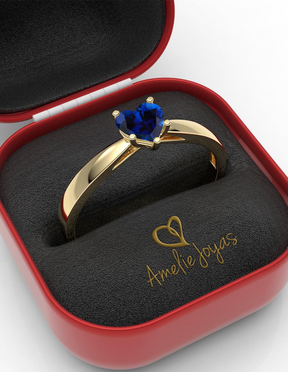 Anillo "de (si aplica)" corazón amelie joyas sin colección sin temática 14 k "de" oro zirconia