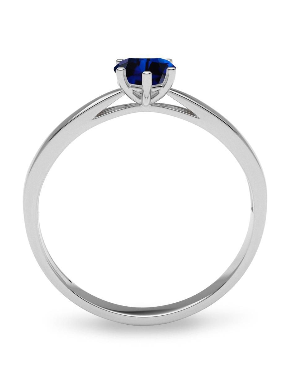 Anillo de corazón 14 k de oro zirconia brillante 3