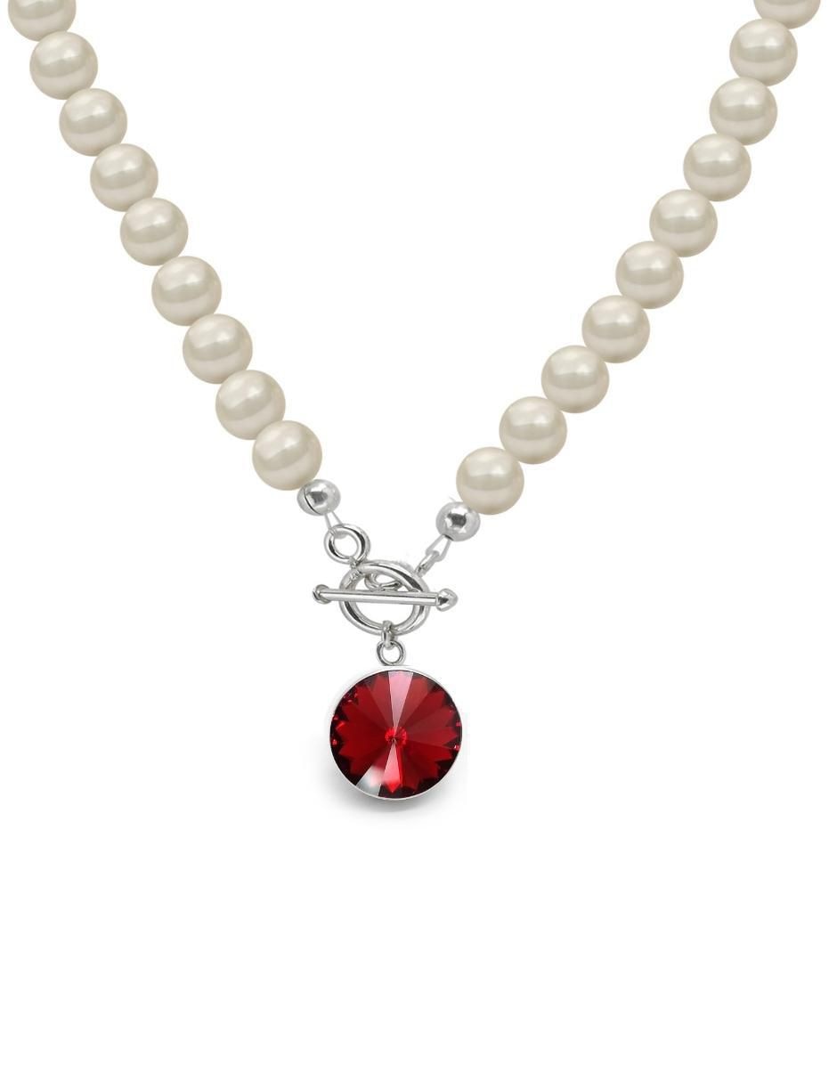Collar "de (si aplica)" circular zvezda rivoli "de" plata p 925