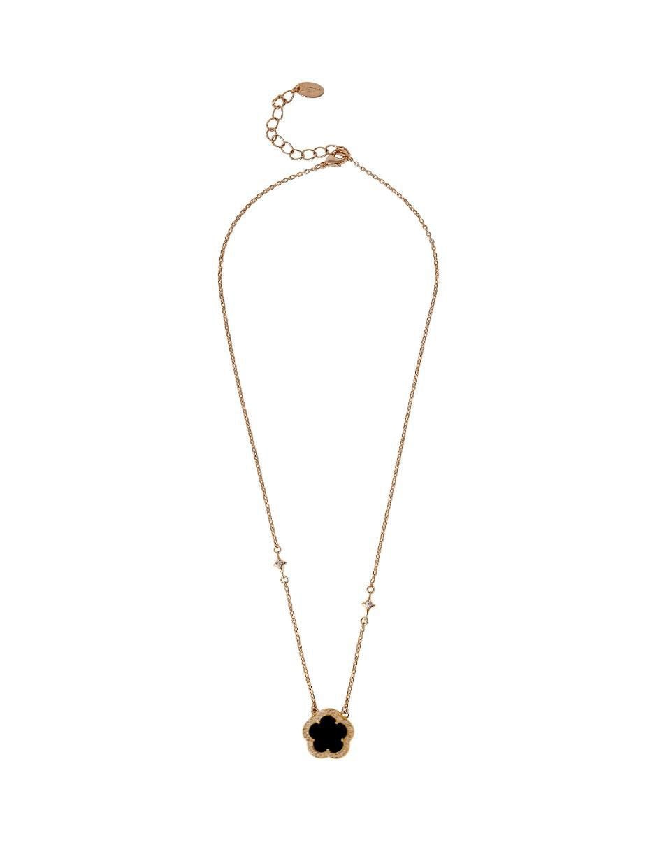 Collar de trébol de baño de oro 18 K 4