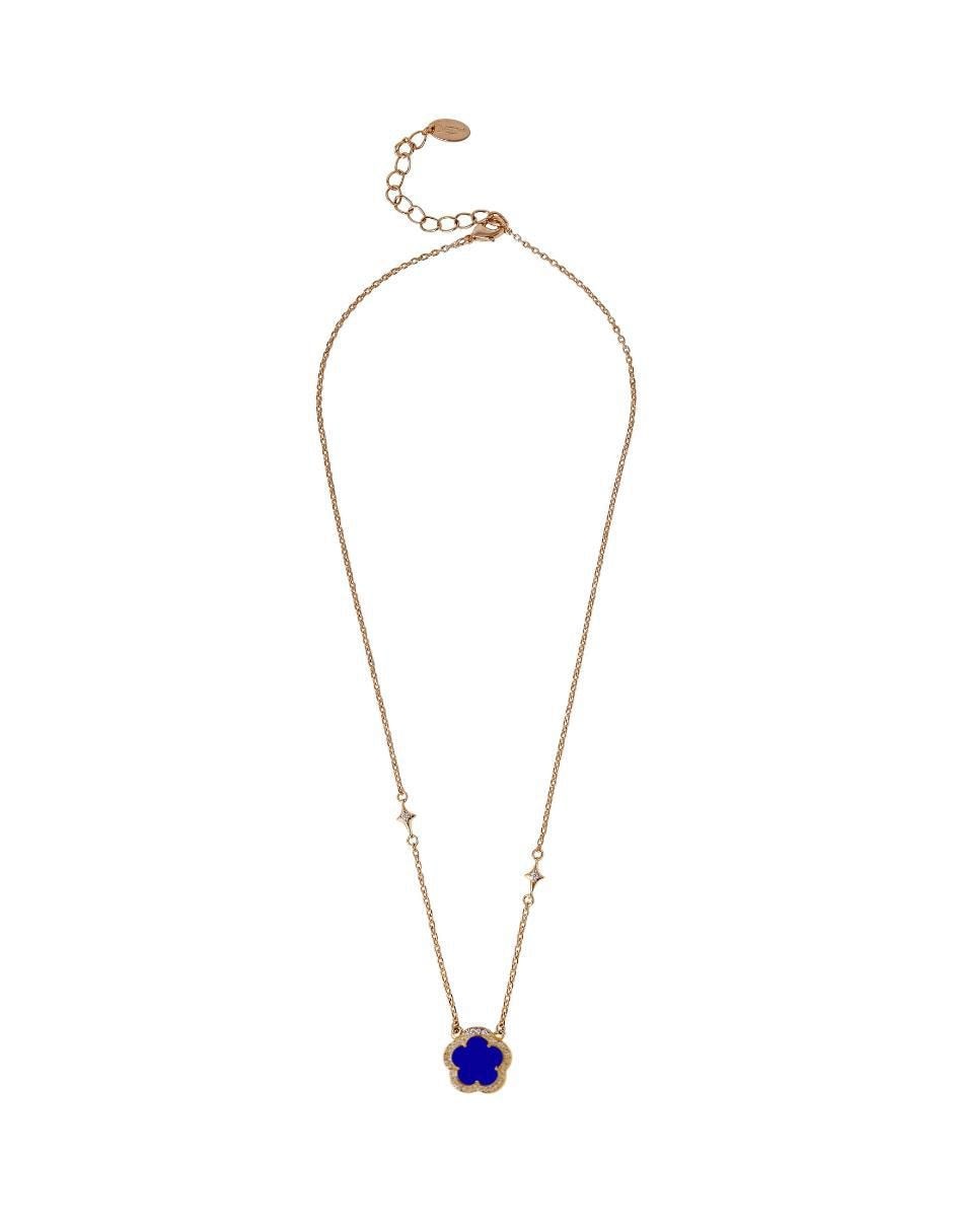 Collar de trébol de baño de oro 18 K 4