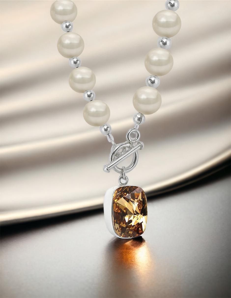 Collar "de (si aplica)" diferentes diseños zvezda baguette "de" plata p 925