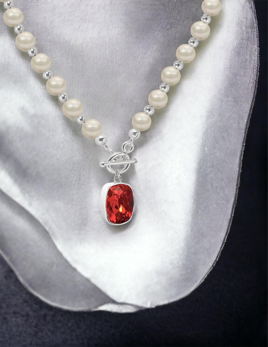Collar Baguette de plata P 925 2