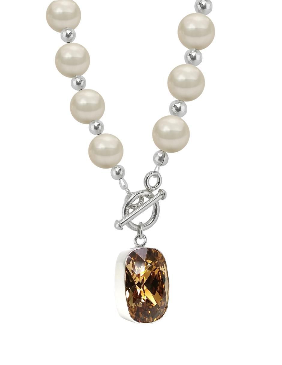 Collar Baguette de plata P 925 Collar Baguette de plata P 925