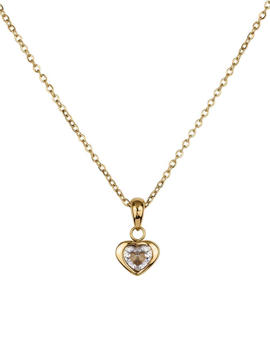 Collar con dije de corazón 3