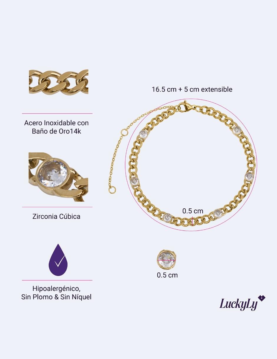 Pulsera de baño de oro 5