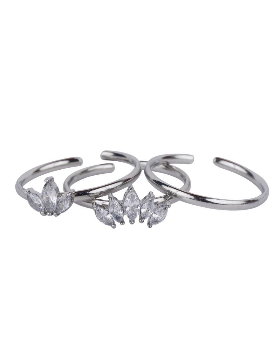 Set anillo "de (si aplica)" diamante luckyly anillos sin temática sin kilataje "de" acero inoxidable zirconia cúbica