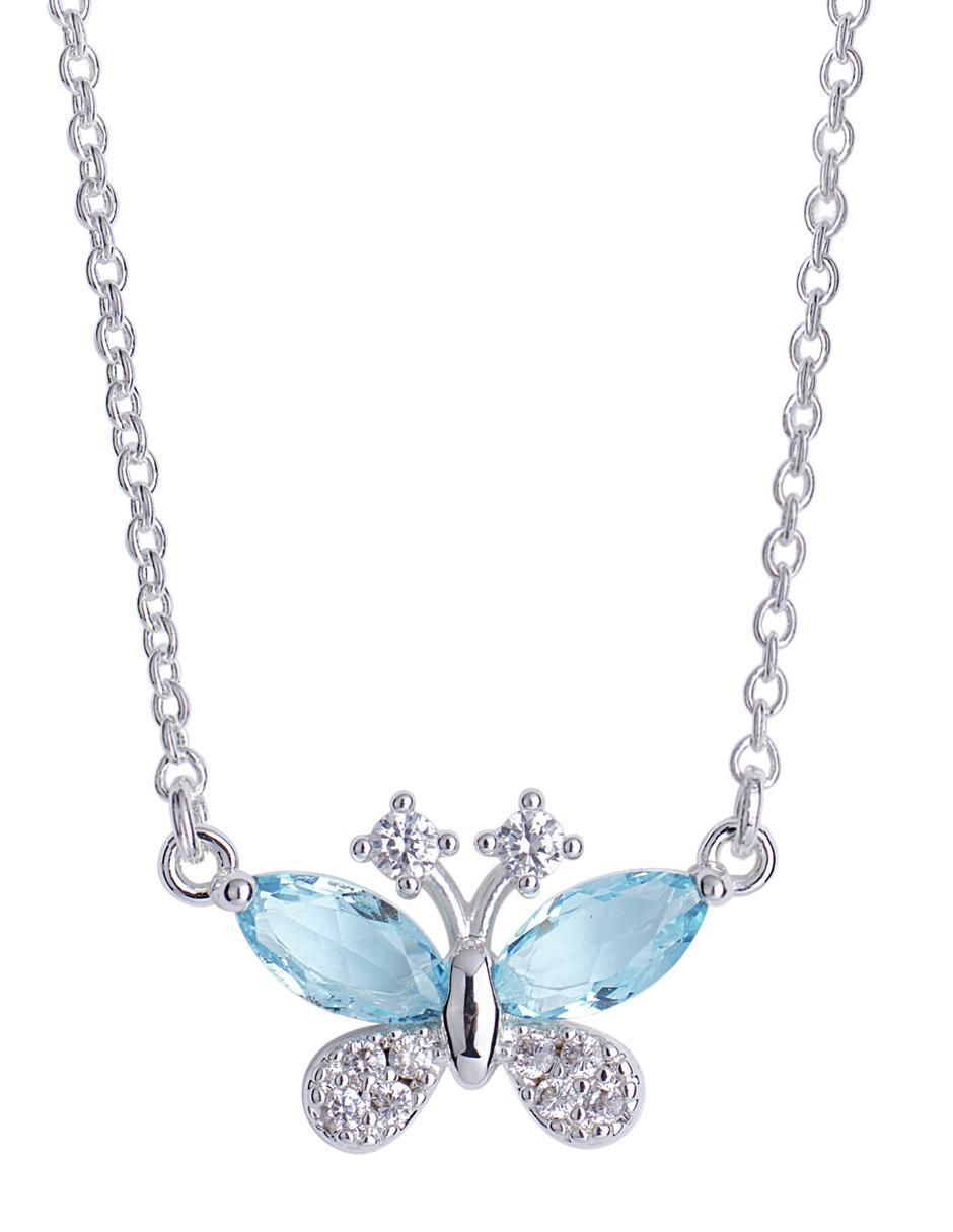 Collar con dije de mariposa