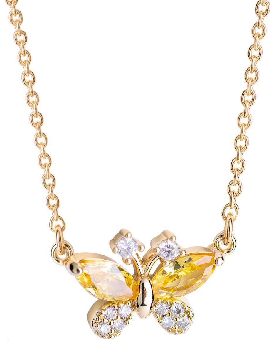Collar con dije de mariposa Luckyly