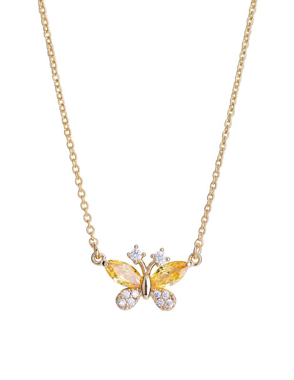 Collar con dije de mariposa Luckyly