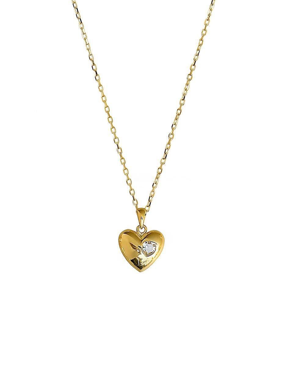 Collar de corazón de plata P 925