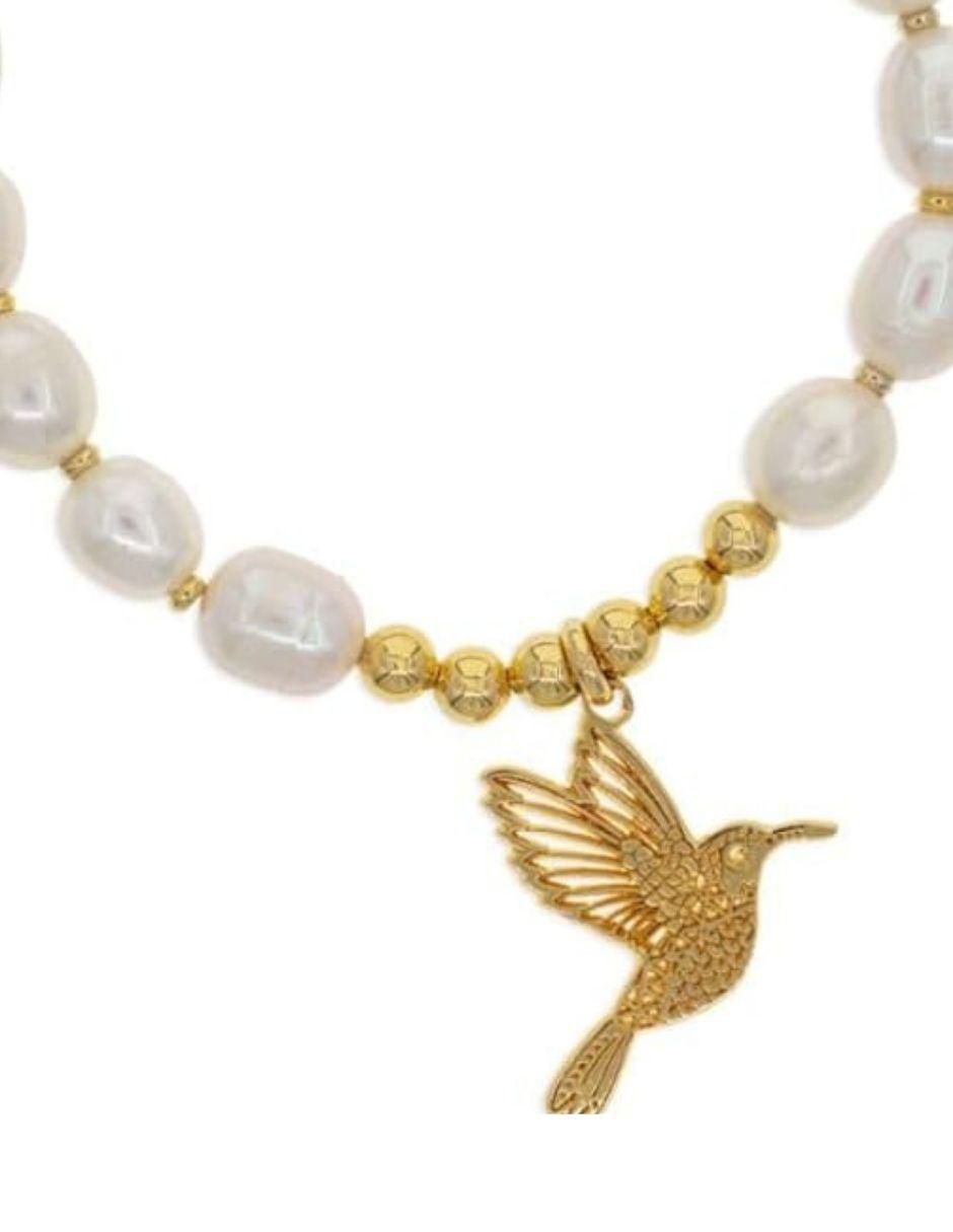 Brazalete con perla Colibrí 2