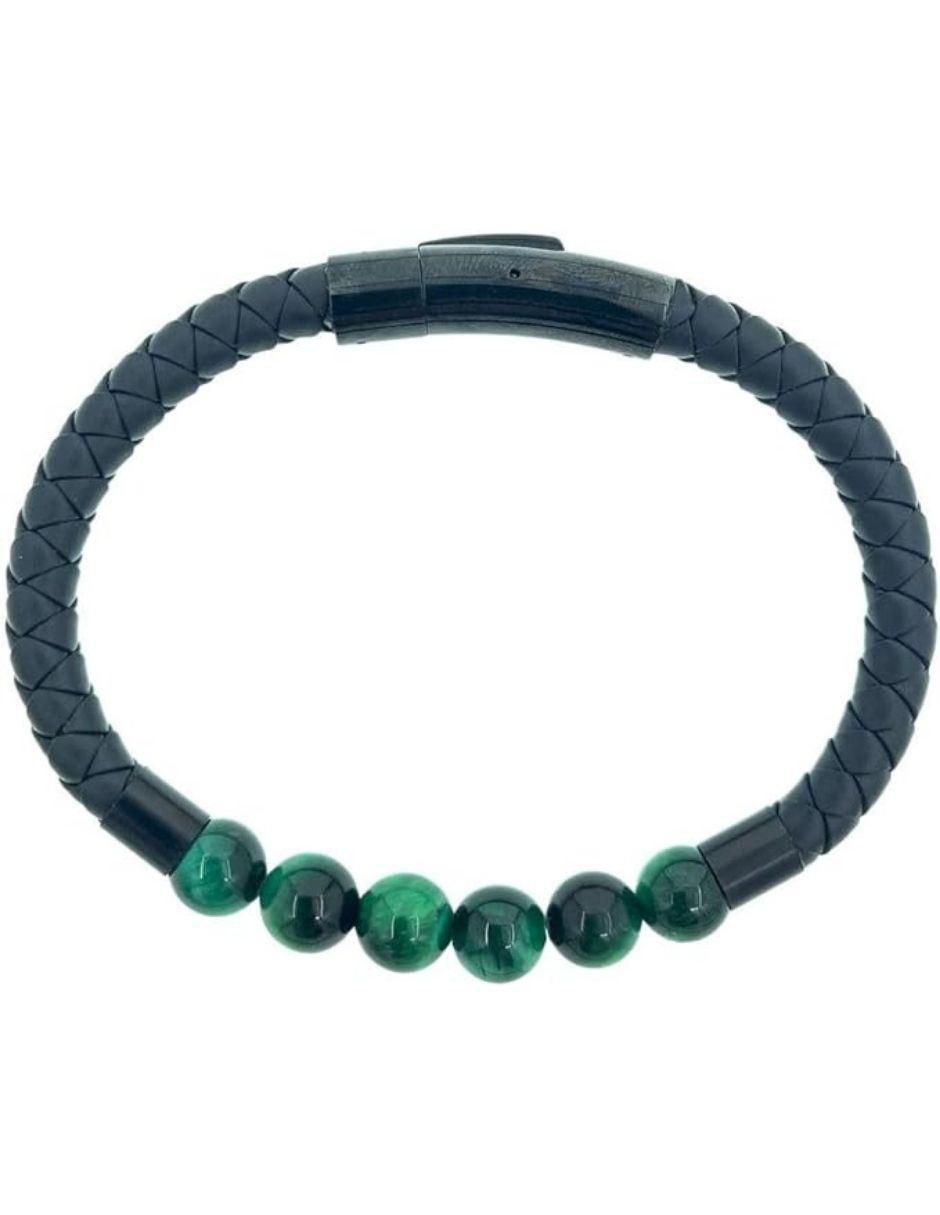Brazalete con malaquita Mayfer Homme