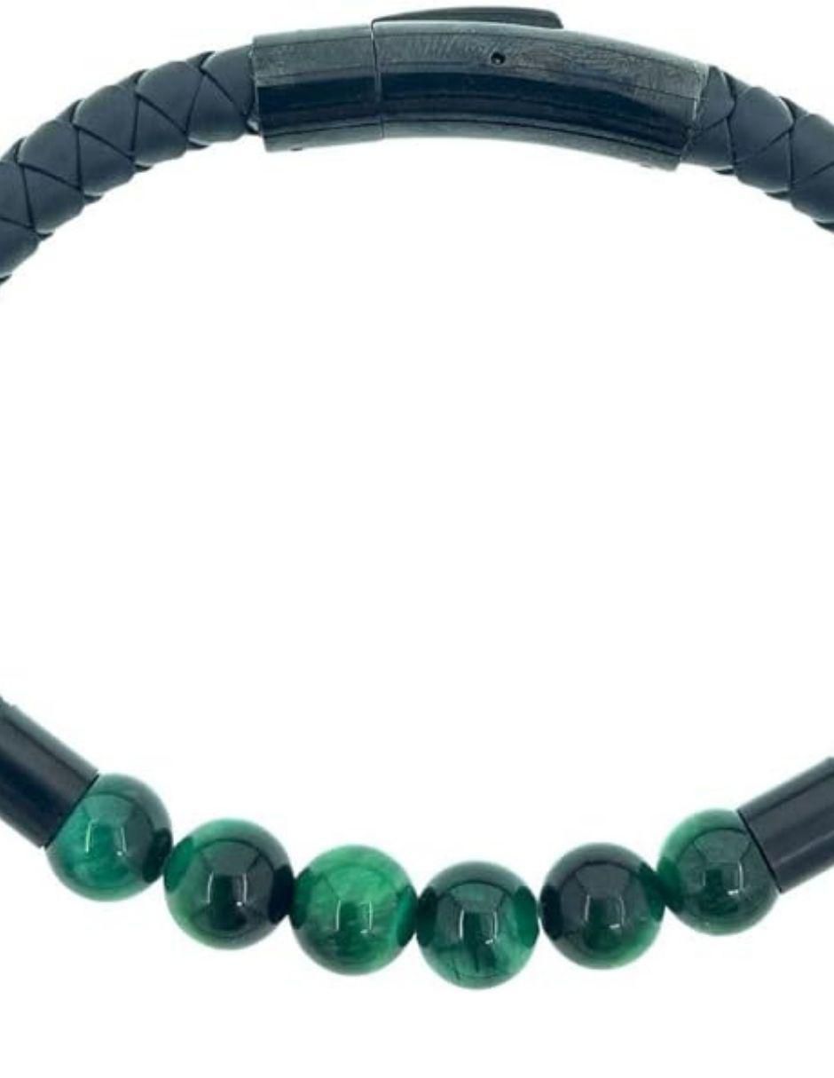 Brazalete con malaquita Mayfer Homme 2