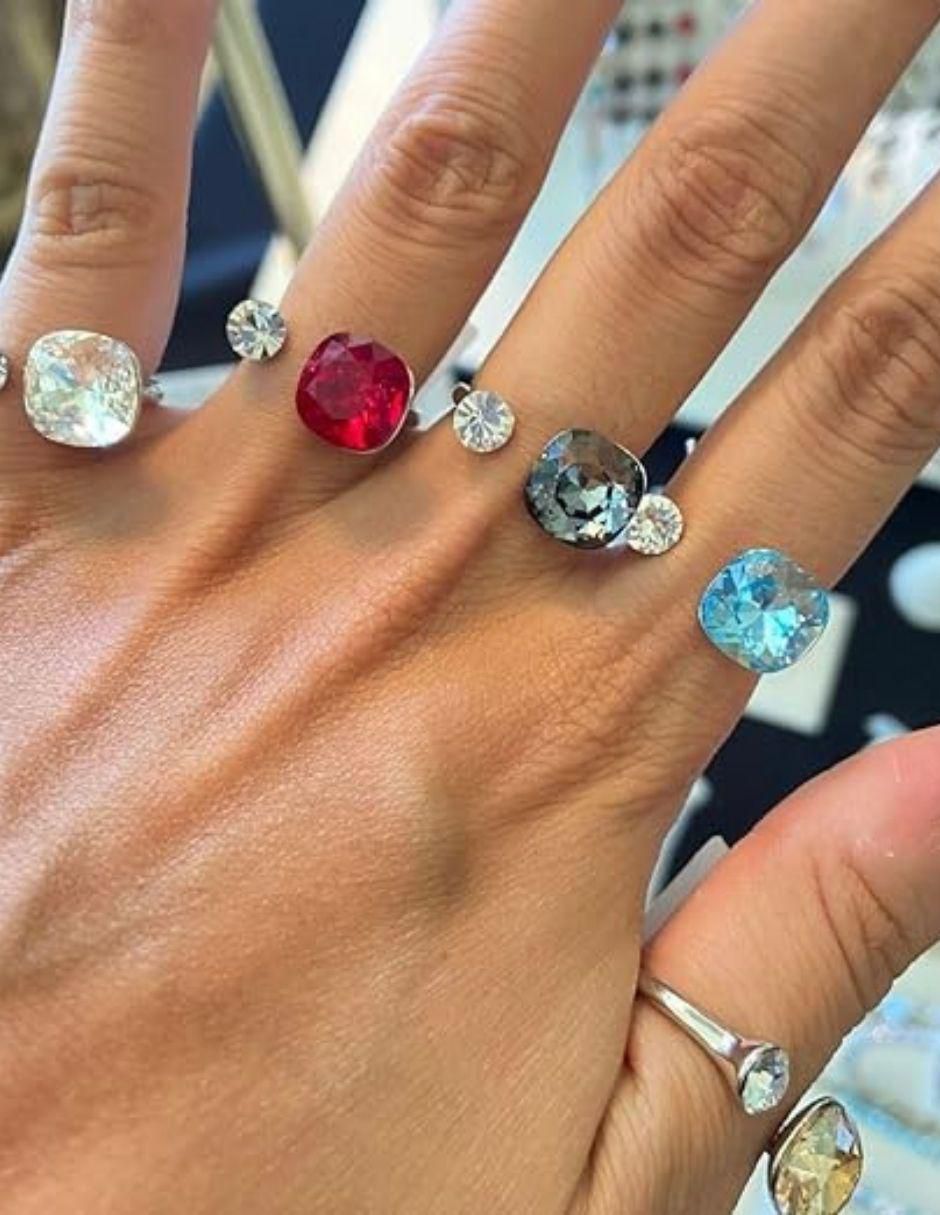 Anillo Roma cristal brillante 3