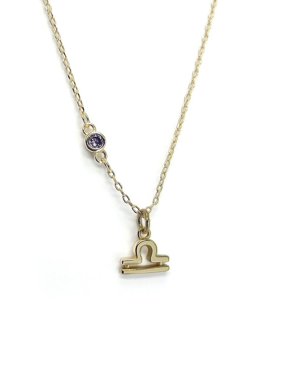 Collar Zodiacos de baño de oro 18 K