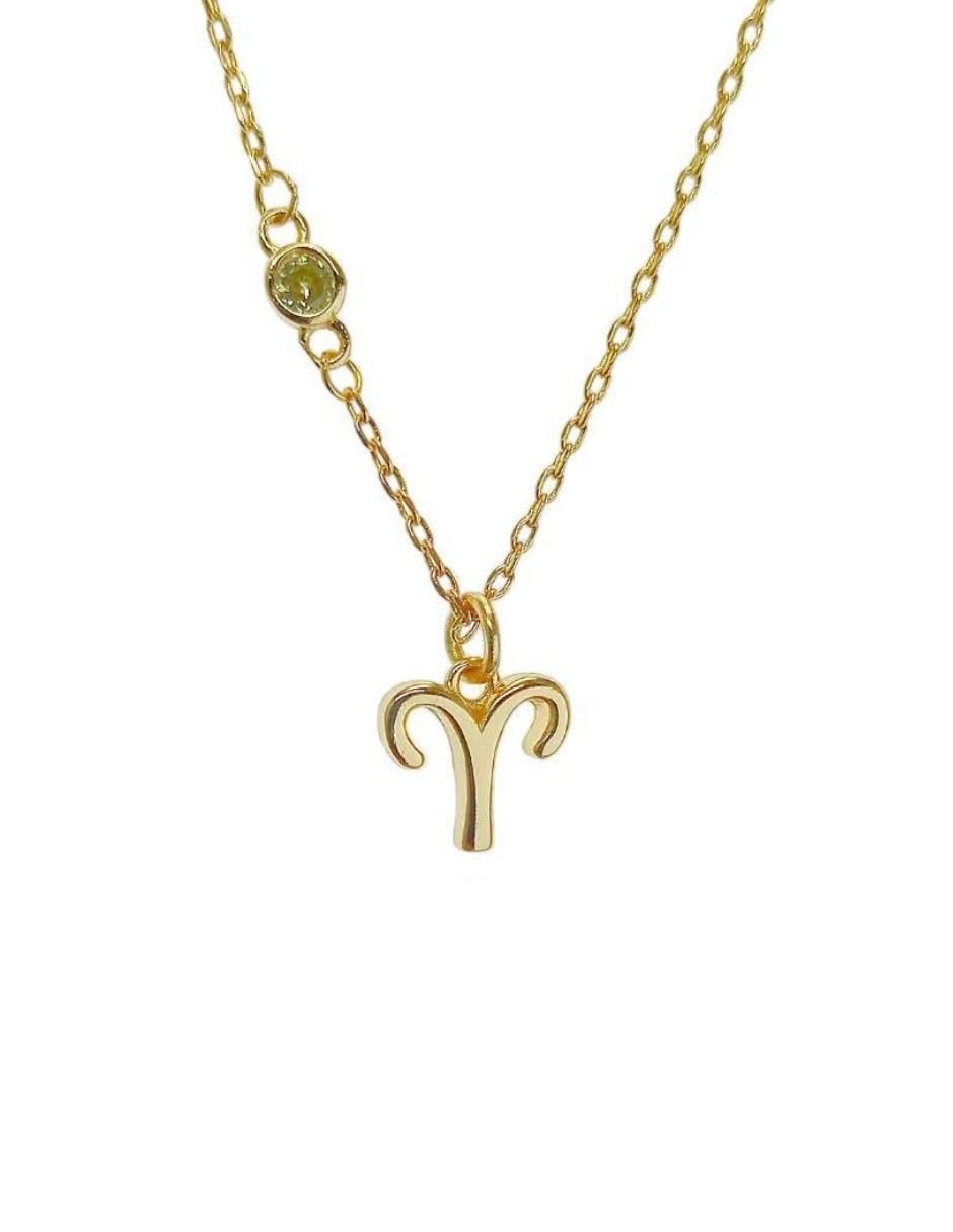 Collar Zodiacos de baño de oro 18 K